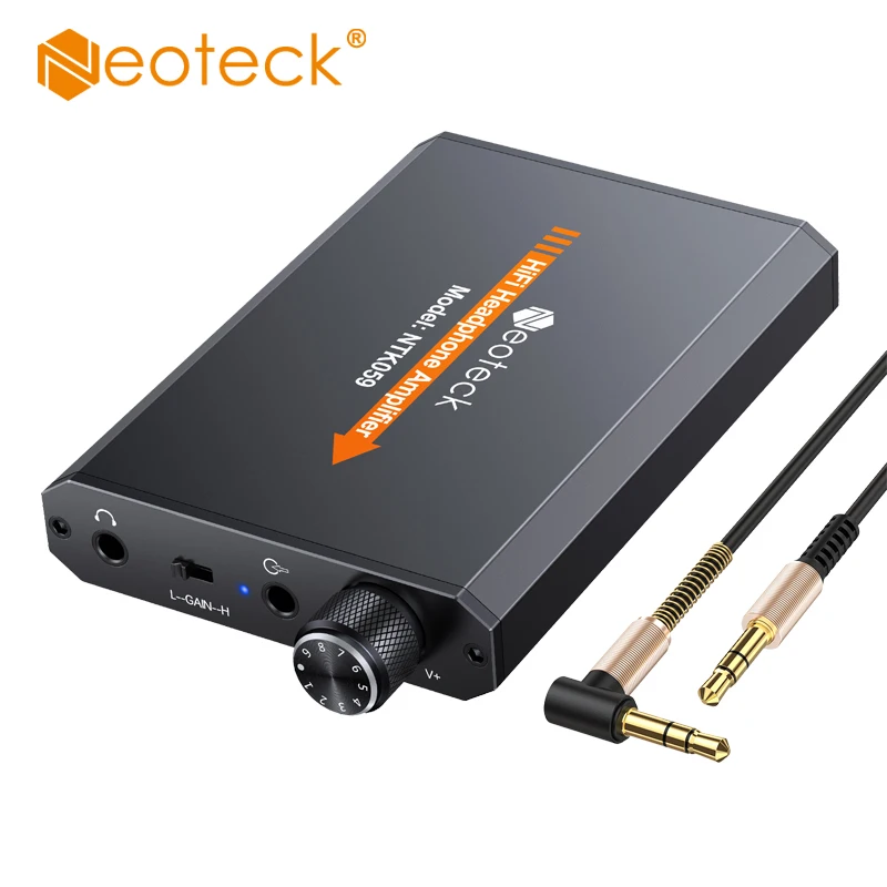 Cena Wzmacniacz słuchawkowy Neoteck wzmacniacz słuchawkowy przenośny Port Aux In dla iphone a Android odtwarzacz muzyczny wzmacniacz z 3.5mm kabel typu jack
