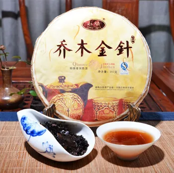 

357g China Yunnan Oldest Puerh Ripe Puer Pu er Tea Down Three High Clear fire Detoxification Beauty for Lost Weight Green Food