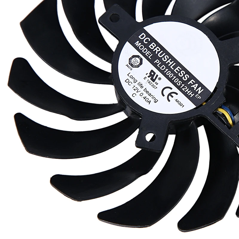 DC12V PLD10010B12HH 0.40A 4PIN вентилятор охлаждения для MSI GTX1080Ti 1080 1070 1060 RX470 480 570 580 изображения карты кулер PLD10010S