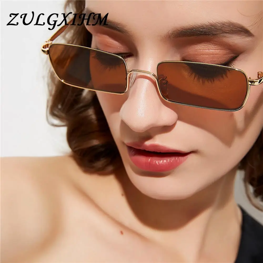 

2020 New Square Women Sunglasses Metal Frame Classic Design Woman Men Travel Sun Glasses UV400 Goggles Sports Shades Mirror