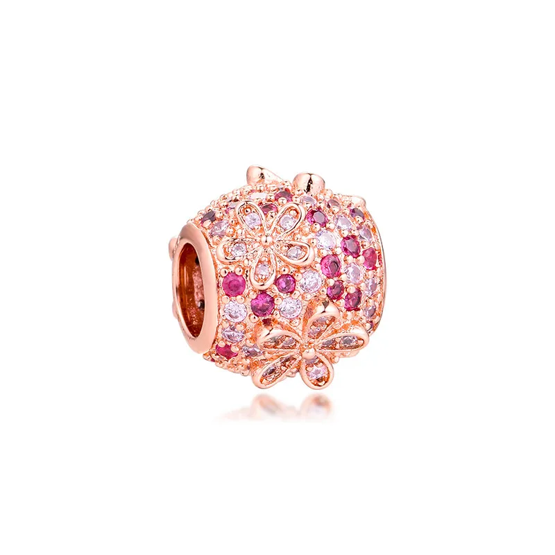 

Spring Pink Pave Stones Daisy Flower Crystal Free Shipping Jewelry Components Christmas Winter Halloween Girl Friends Beads