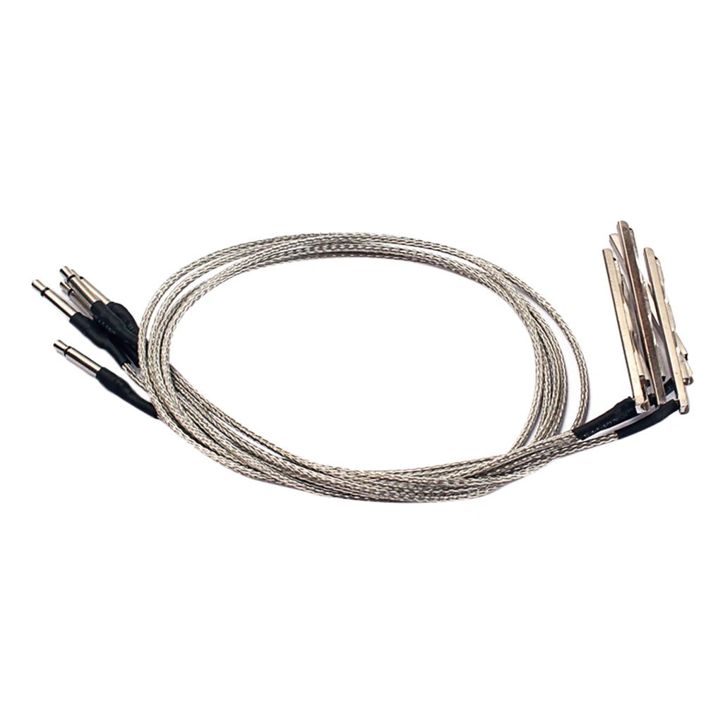 5 Pieces Pickup Piezo Cable for 3 String Cigar Box Acoustic Guitar Parts