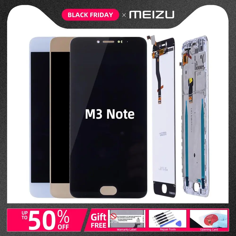 

5.5'' LCD For Meizu M3 Note Display Digitizer Touch Screen M681H L681H For Meizu M3 Note LCD Display Screen Replacement Parts