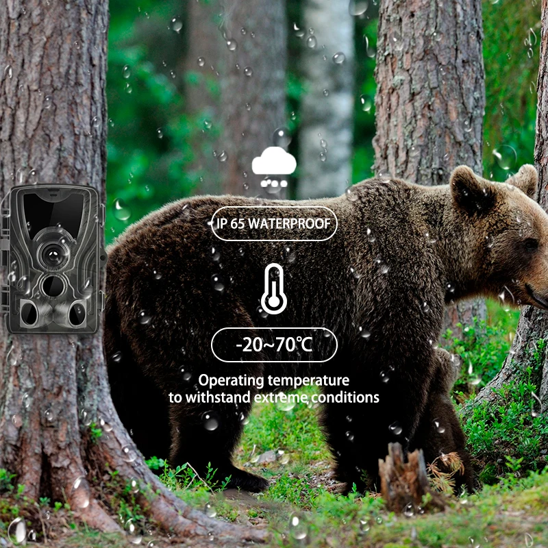 Suntek hc801A охотничья камера для слежения, камера для скаута, 16 МП, 1080 P, ночная версия, фото ловушка, 0,3 s, триггер, время, лес, водонепроницаемая камера