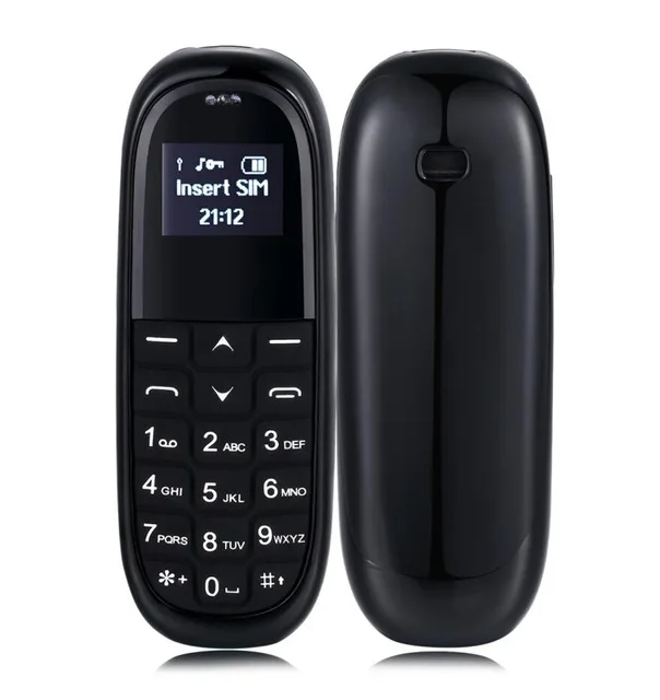 Подарок! AEKU KK1 bluetooth мини мобильный телефон bluetooth Dialer 0,66 ''волшебный голосовой сменный мобильный телефон PK GT Gtstar BM50 BM70 - Цвет: Black and White