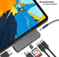 USB C HUB For iPad Pro 2020 2018 type c to HDMI dongle USB Hub USB 3.1 to Audio Jack USB 3.0 SD/TF Docking station USB splitter 1