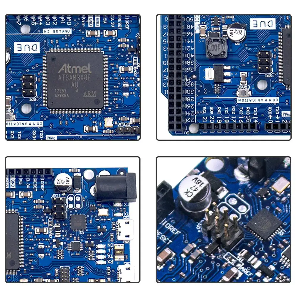 Из-за R3 доска SAM3X8E 32-битный ARM Cortex-M3/Mega2560 R3 Duemilanove 2013 для Arduino DUE плата с кабелем