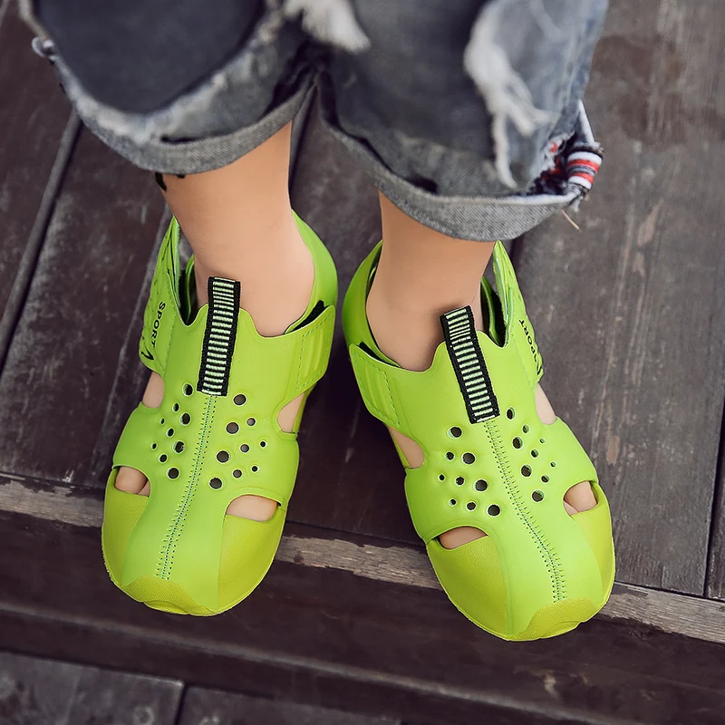 TuYao Girls Brand Designer Sandal Toddler Water Little Boy Shoes Summer Beach Lightweight Soft Non-slip Infant Wing Shoes