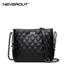 NEVEROUT 2 размера, Классическая Сумка Хобо в клетку, модная сумка через плечо, Высококачественная сумка из спилка, женская сумка на плечо с поворотным замком