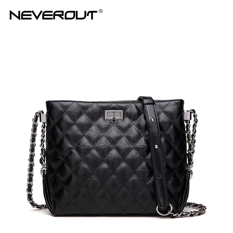 Классическая сумка хобо NEVEROUT 2 размера модная через плечо из спилка высокого