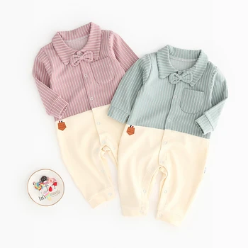 

Casual Striped Print Romper Infant Long Sleeve Autumn Baby Boy Girl Children Bodysuit Jumpsuit Outfits