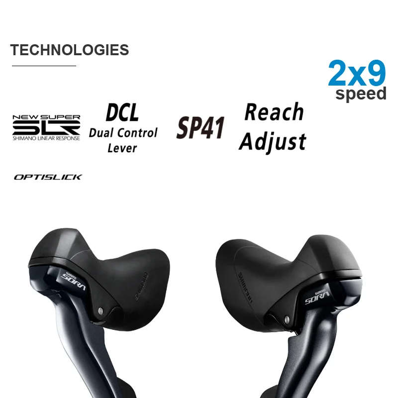 SHIMANO SORA R3000 2x9v yol yarış Groupset (ön sipariş) - Duran