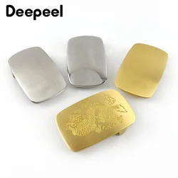 Fivela de cinto masculino deepeel id39mm, acessório de couro diy em aço inoxidável de alta qualidade para 37 38mm