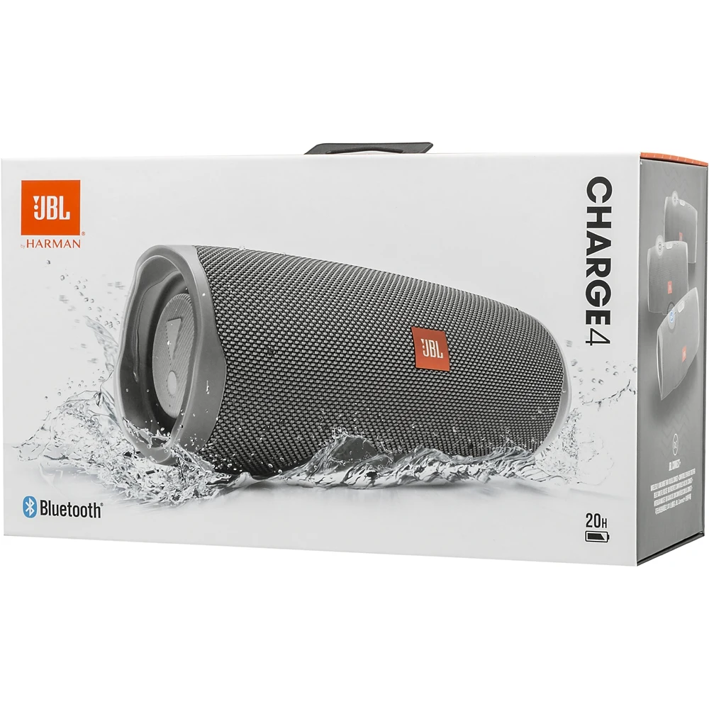 Колонка порт. JBL Charge 4 серый 30W 2.0 BT/USB 7800mAh(JBLCHARGE4GRY