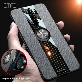 

For Redmi Note 8 Pro Case Magnetic Finger Ring Holder Cloth TPU Cover Silicone Case for Xiaomi Redmi Note 7 Pro 8 Note 5 Pro