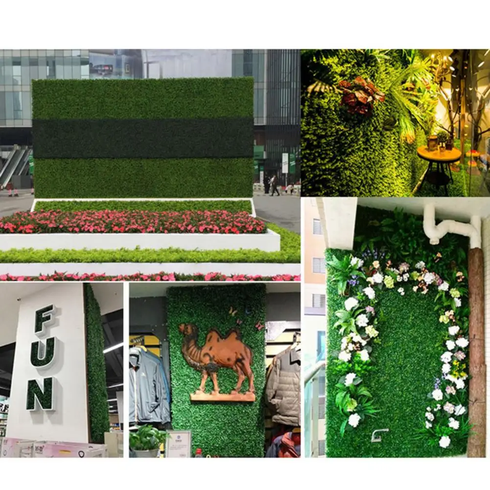 60*40 см искусственные зеленые горшечные растения газоны ковер для дома сад стены Ландшафтный зеленый пластик газон Дверь Магазин декорации