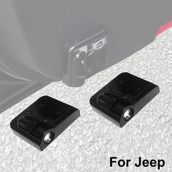 

2Pcs LED Car Door Light For Jeep Cherokee XJ KJ KK KL Liberty Patriot Wrangler YJ TJ JK JL Grand Cherokee WJ Wk WL Projector