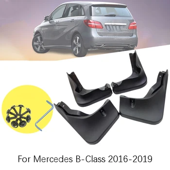 

For Mercedes-Benz B-Class B200 B180 2016-2019 Set of 4 car Front and Rear Splash Guard Mud Flaps mudguards fender Accessories