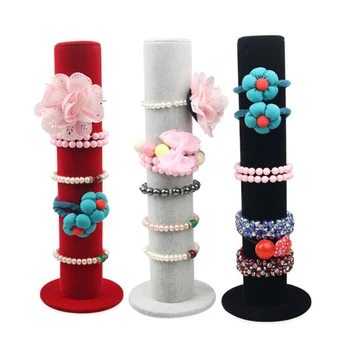 

Jewelry Bracelet Holder Display Hairband Velvet Jewellery Display Rack