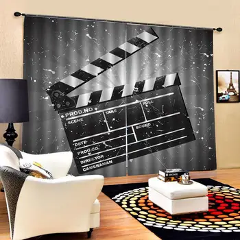 

grey curtains Customized size Luxury Blackout 3D Window Curtains For Living Room personality curtains