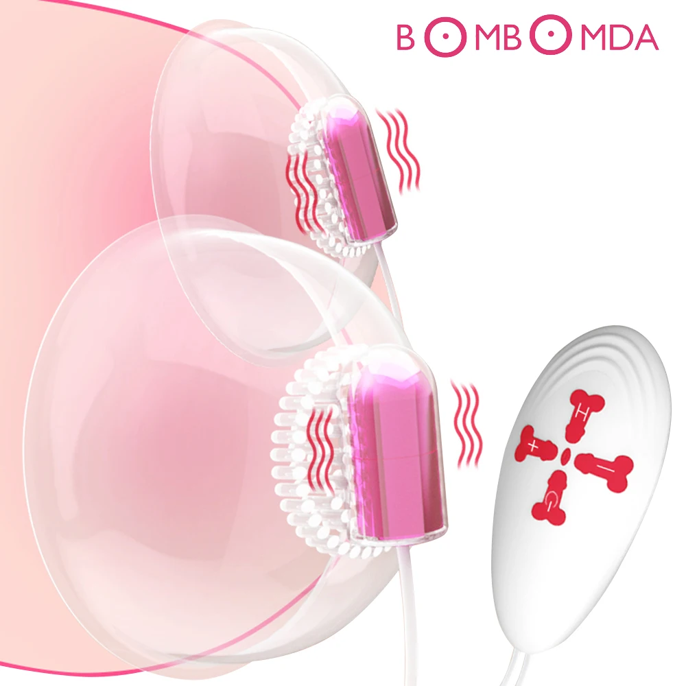 Nipple Suction Cup Vibrator Tongue Lick 18 Speeds Electric Breast Pump Enlarge Massager Sex Toy for Woman | Красота и здоровье