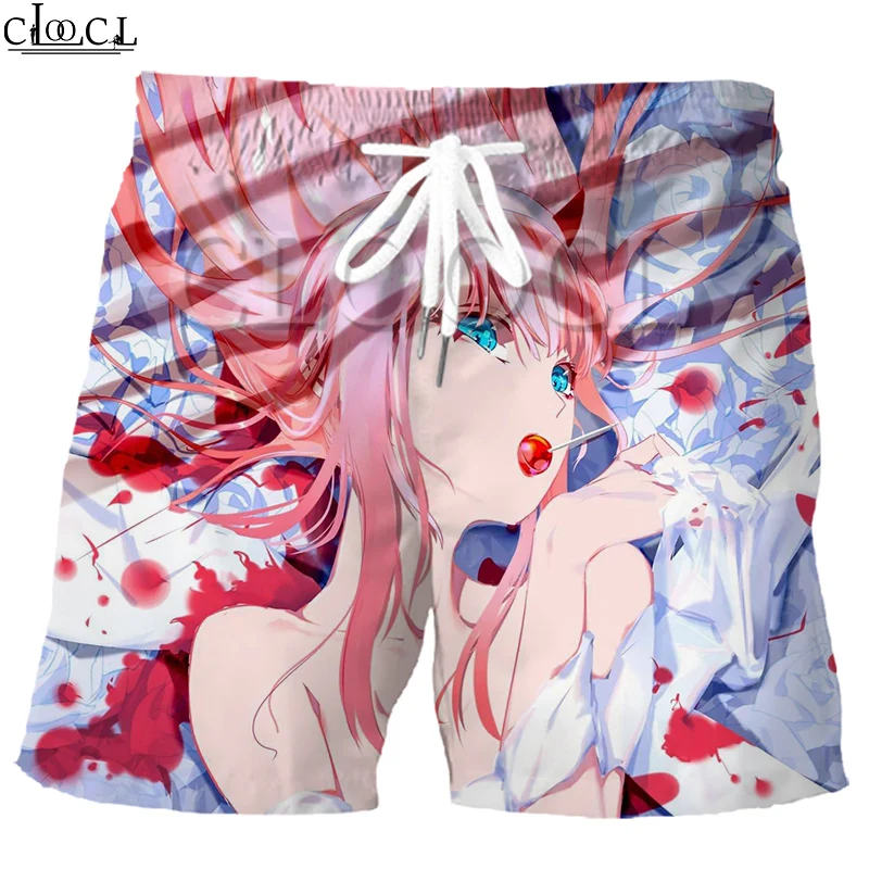 Мужские тренировочные брюки CLOOCL в стиле аниме Дарлинг с 3D принтом Zero Two