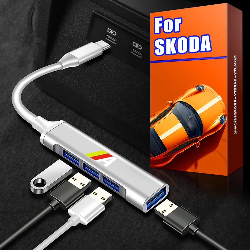 Автомобильный зарядный кабель-адаптер Тип C к USB задний преобразователь кабель