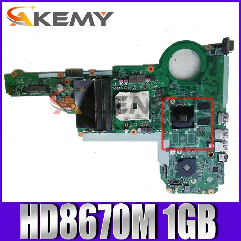 Материнская плата DA0R75MB6C0 DA0R75MB6C1 для ноутбука HP 14-E 15-E 17-E 720692-001 720692-501 W/ HD8670M 1 ГБ DDR3 100%