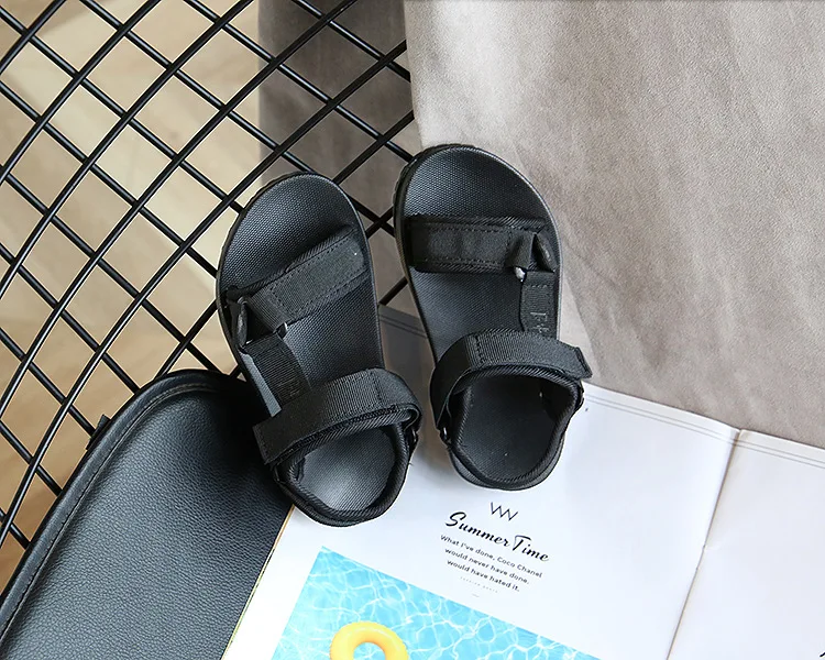 comfortable sandals child Boys Sandals Girls Summer Shoes Fashion Children's Beach Sandals Classic Simple Soft Rubber Sole Kids Sandals Open Toes 21-36 extra wide fit children's shoes