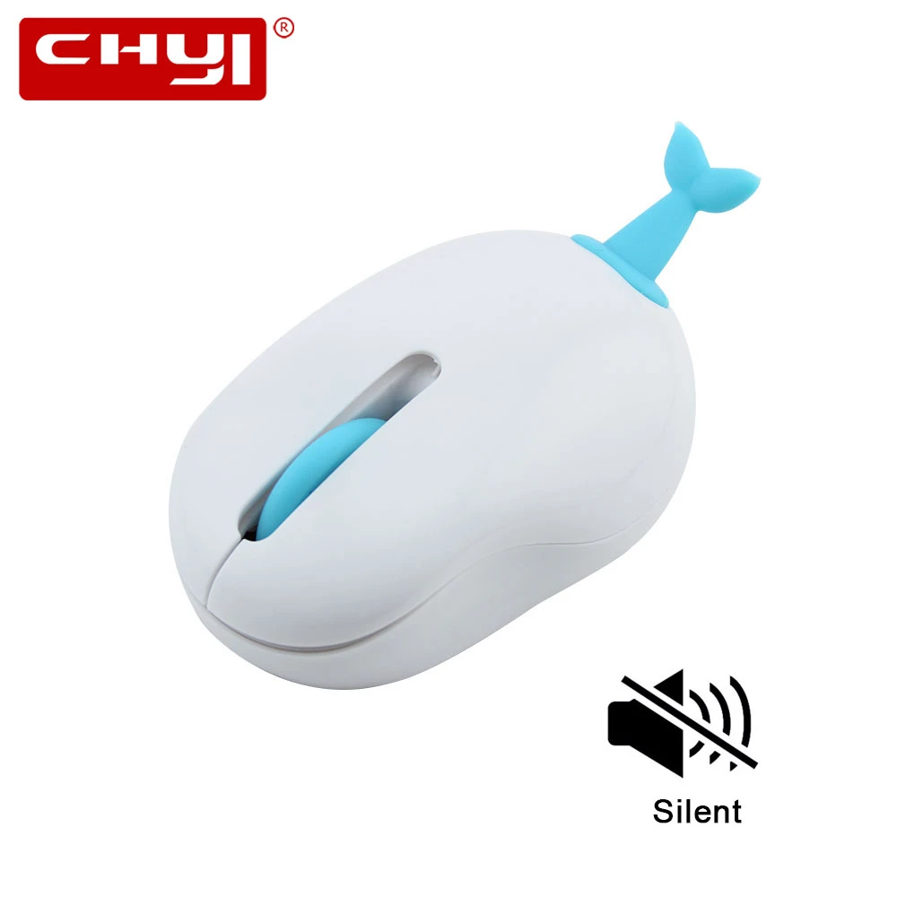 CHYI Cute Cartoon Wireless Mouse Mini Pig Dolphin Model 3D USB Optical Silent Mice Kid 1200DPI Computer Small Hand For PC | Компьютеры и