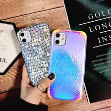 Funda de lujo LISCN para iPhone Xs Max 6 6splus 7 X XS XR 11 Pro Max piel de cocodrilo PU teléfono 8plus(China)
