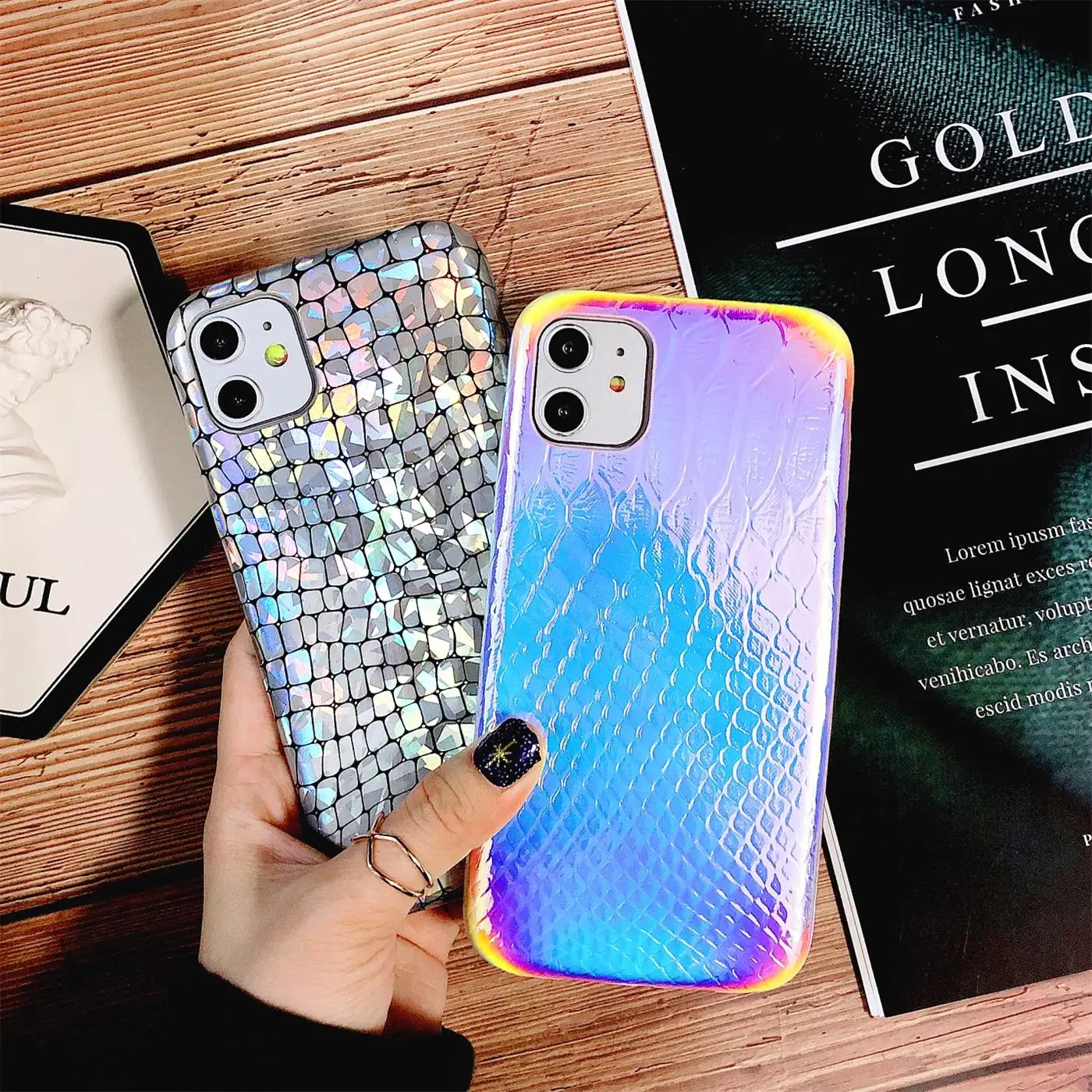 Роскошный телефонный чехол LISCN для iPhone Xs Max 6 6S plus 7 X XS XR 11 Pro из крокодиловой кожи