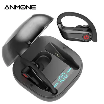 

ANMONE TWS Wireless Earphones Bluetooth 5.0 Headset Earbud Stereo Deep Bass Sports With Mic Charging Box For xiaomi redmi note 7