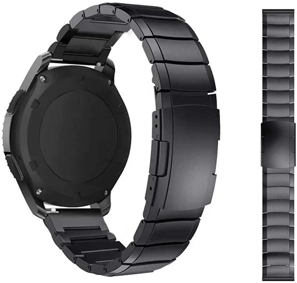 

22mm Titanium metal strap for Samsung Galaxy watch/Huawei watch 3 GT2 46mm Stainless steel Titanium strap for Amazfit GTR 47mm
