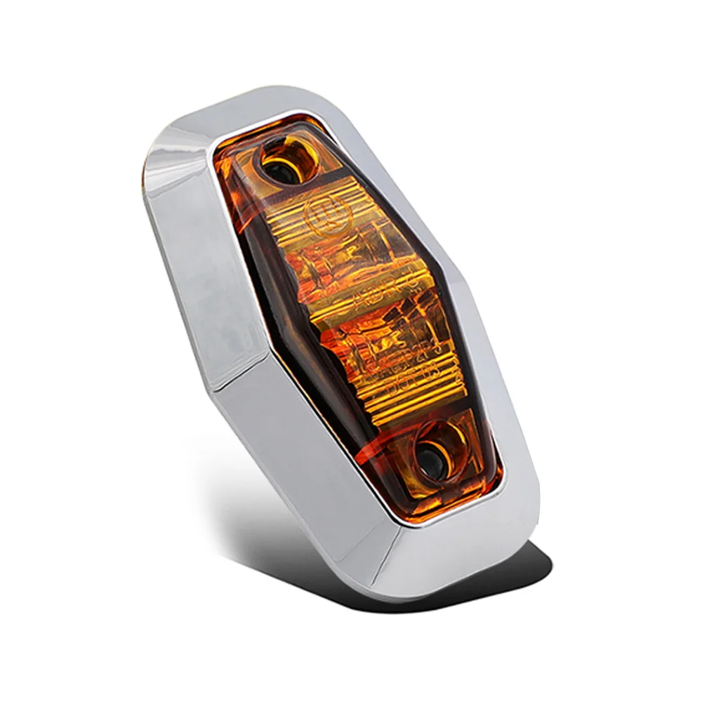 10* Боковые габаритные индикаторы для грузовиков 12V 2 светодиодный фонарь 6000K водонепроницаемый прочный и практичный
