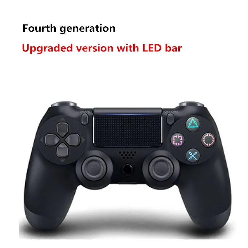 Bluetooth беспроводной геймпад для sony PS4 контроллер подходит для Playstation 4 консоль для Playstation Dual shock 4 джойстик для PS3 - Цвет: BLACK