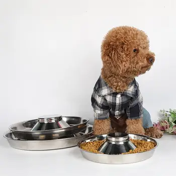 

Portable Pet Dog Feeding Food Bowls Puppy Slow Down Eating Feeder Dish Bowel Prevent Obesity Dogs Supplies