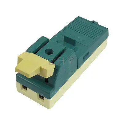 Зеленый Пластик чехол AC 220V 32A цепи 2pole открытие нагрузки Ножи переключатель