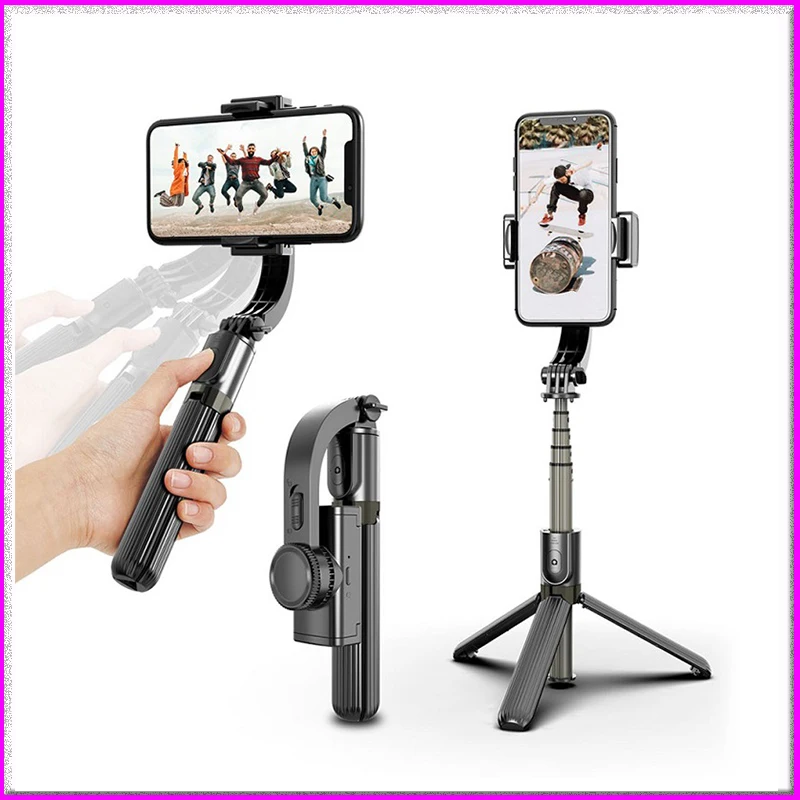 

Bluetooth Handheld Gimbal Stabilizer Mobile Phone Selfie Stick Holder Adjustable Selfie Tripod Stand L08