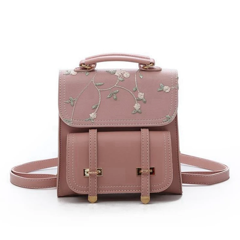 stylish camera bag Small Flower Embroidery Backpack Student Backpack Casual Mini Girl Small Backpack Stylish Backpacks cheap