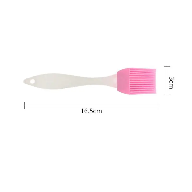 1 Pcs Silicone Brush With Plastic Handle Kitchen Accessories Barbecue Grill Oil Brushes BBQ Cooking Tools