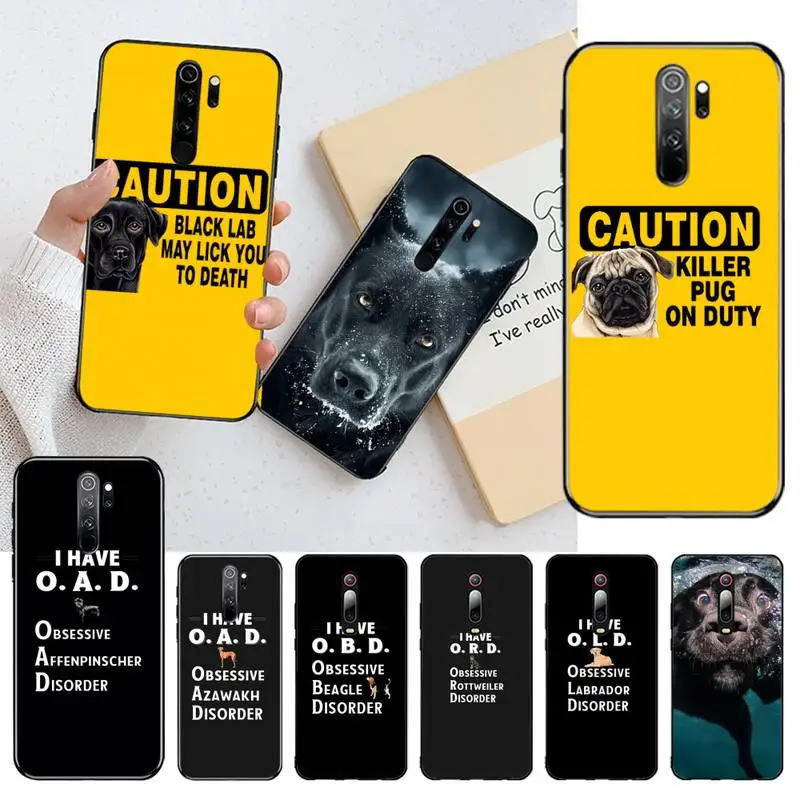 HPCHCJHM черный лабрадор Lab Dog чехол для телефона Redmi Note 8 8A 8T 7 6 6A 5 5A 4 4X 4A Go Pro | Мобильные