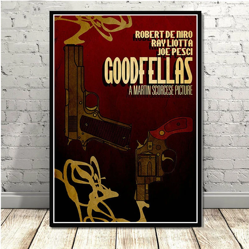 Печать плакатов горячий подарок классический фильм Goodfellas гангстеры Крестный отец Искусство Холст Картина маслом настенные картины гостиная домашний декор - Цвет: Светло-зеленый