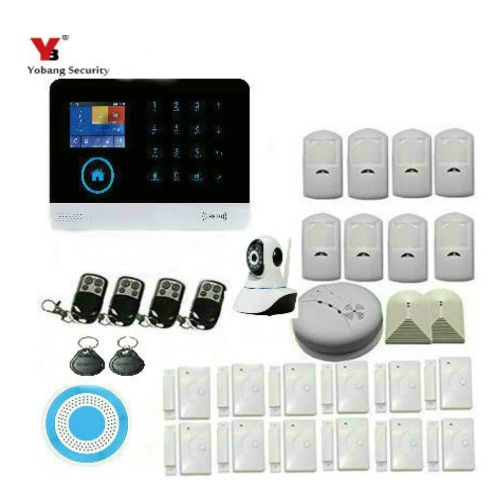Умный беспроводной магазин Yobang домашняя сигнализация systeem WIFI/GSM/GPRS интранет