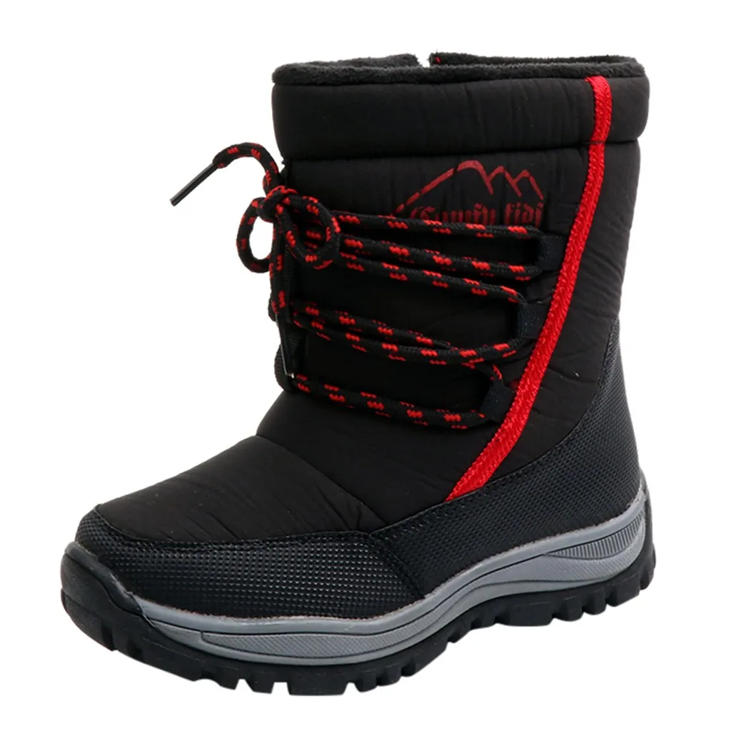 Детская обувь; зимние теплые ботинки из искусственной кожи на меху; водонепроницаемые детские ботинки; брендовые резиновые ботинки для мальчиков; зимние ботинки для маленьких девочек