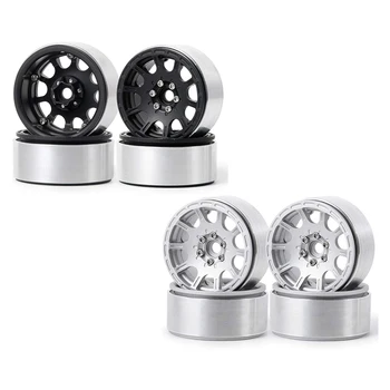 

4PCS 1/10 RC Rock Crawler 2.2 Beadlock Wheel Rims Hub for Axial SCX10 RR10 Wraith 90048 90018 Traxxas TRX4 TRX6