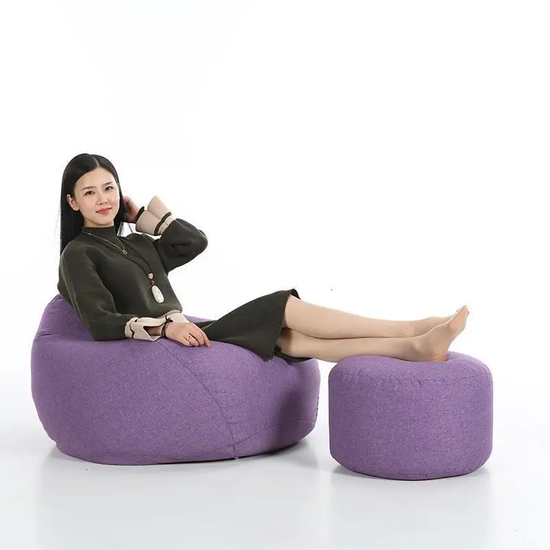 Sillones Kanepe односпальная кровать Silla Puff De Assento Copridivano Boozled Stoel Puf Koltuk кресло-пуф Cadeira Beanbag Bean Bag Диван - Цвет: Version A