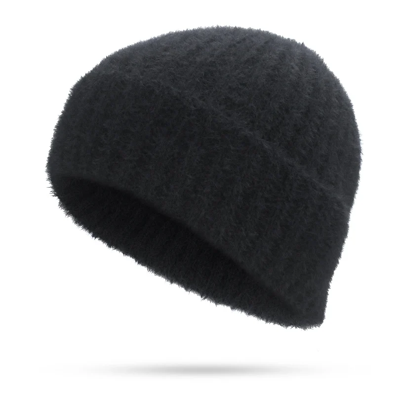 Новая Soild цветная шапка бини для женщин Мужская зимняя шапка Skullies уличная теплая шапка хеджирования Gorros Женская шерстяная вязаная шапка, вязаные шапки шапка - Цвет: C