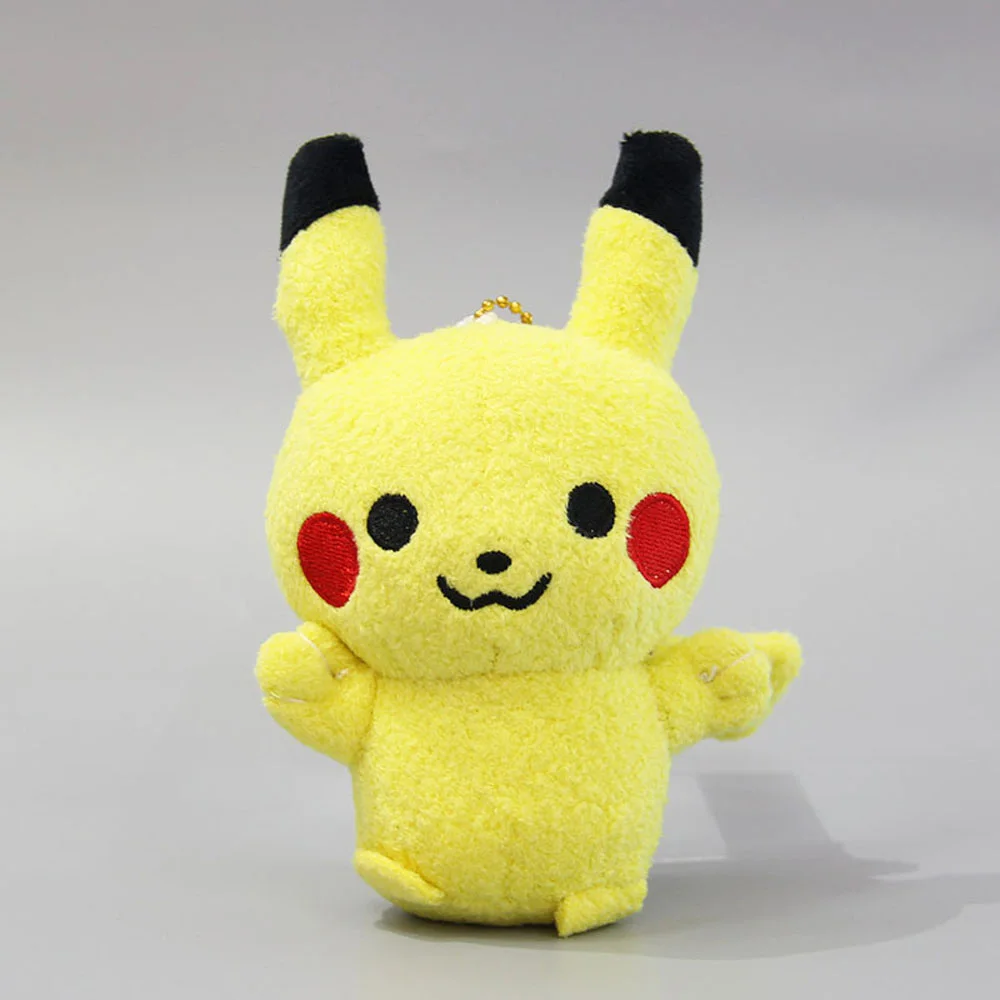 Pikachu EMS 100/лот 2 стили Пикачу Dedenne 12 см плюшевый брелок-подвеска в виде фигурки - Цвет: Pikachu