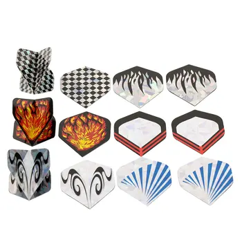 

Portable Dart Leaf Darts Tail 12pcs/Set Colour PET Dart Wing Practical Durable Outdoor Sports Flight Harrows